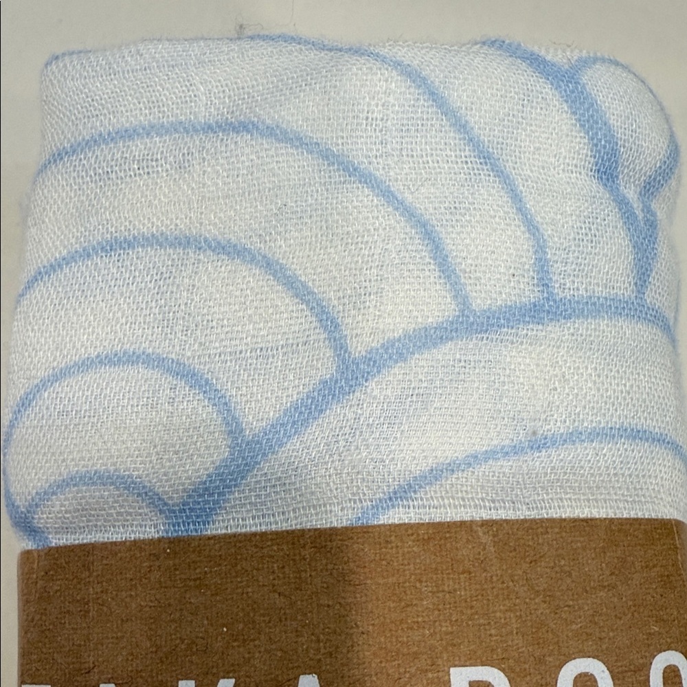 Seaka.Boo Blue Muslin Swaddle Blanket Breathable Blanket for Baby - Picture 4 of 5